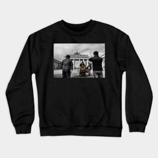 Brandenburg Gate, Street music in berlin Crewneck Sweatshirt